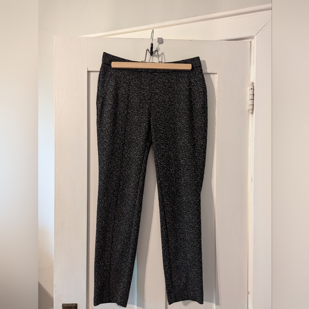 Rafaella Black and Gray Ankle Pants